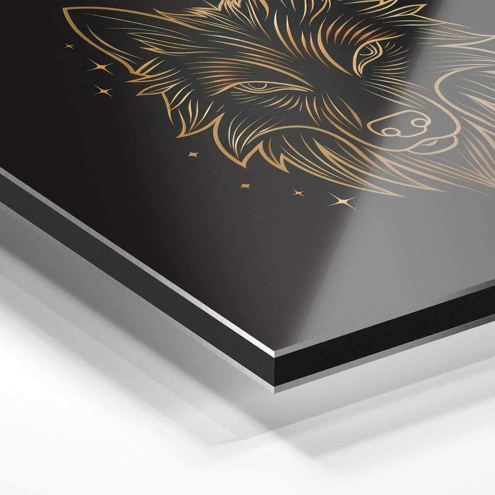 Gros plan du relief : la surépaisseur d'encre en lumière rasante sur aluminium Dibond.