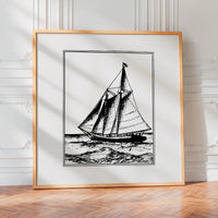 Le tableau accroché en situation dans un intérieur meublé.