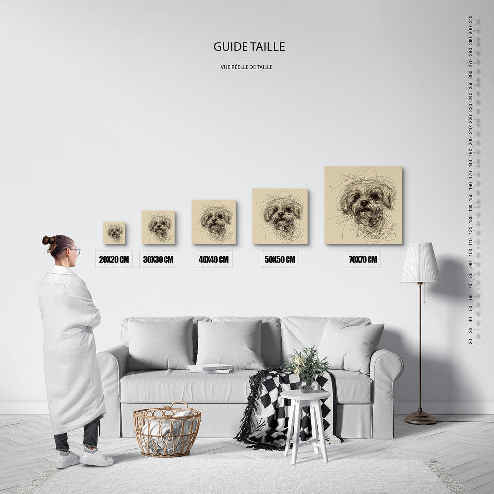 Le tableau, vue guide_taille.