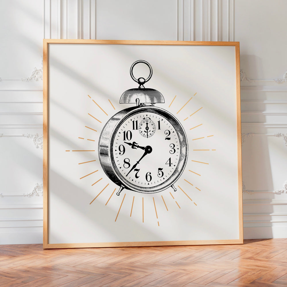 L'impression présentée en poster, sans encadrement, sur un mur neutre.