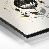 Gros plan du relief : la surépaisseur d'encre en lumière rasante sur aluminium Dibond.