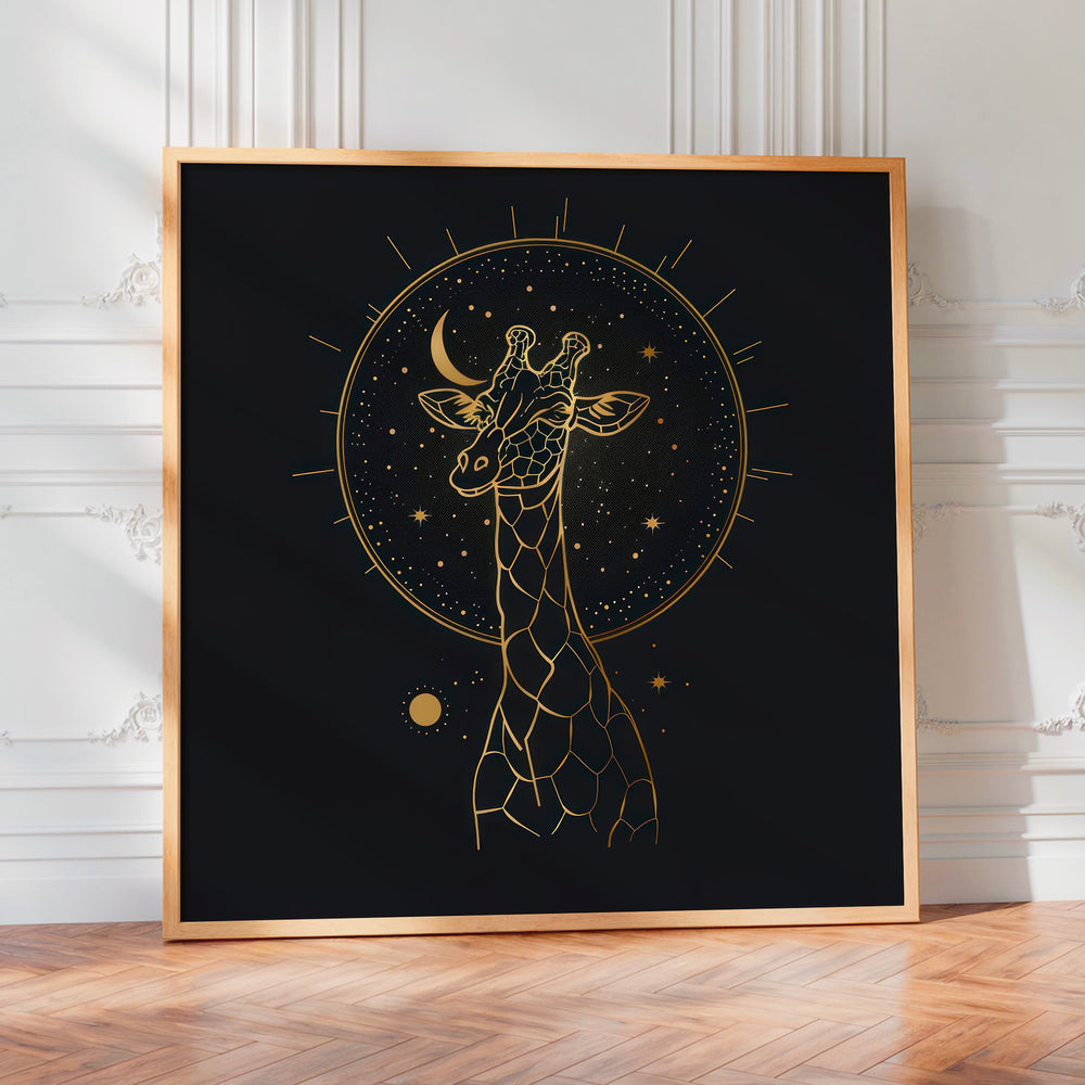 L'impression présentée en poster, sans encadrement, sur un mur neutre.