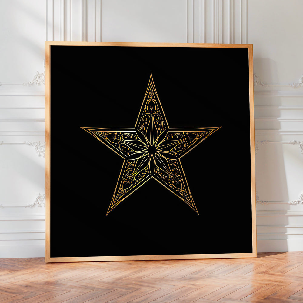 L'impression présentée en poster, sans encadrement, sur un mur neutre.