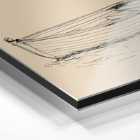 Gros plan du relief : la surépaisseur d'encre en lumière rasante sur aluminium Dibond.