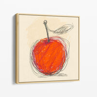 Le tirage encadré d'une caisse américaine en bois, vu de trois quarts contre un mur clair.