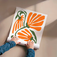 L'impression présentée en poster, sans encadrement, sur un mur neutre.