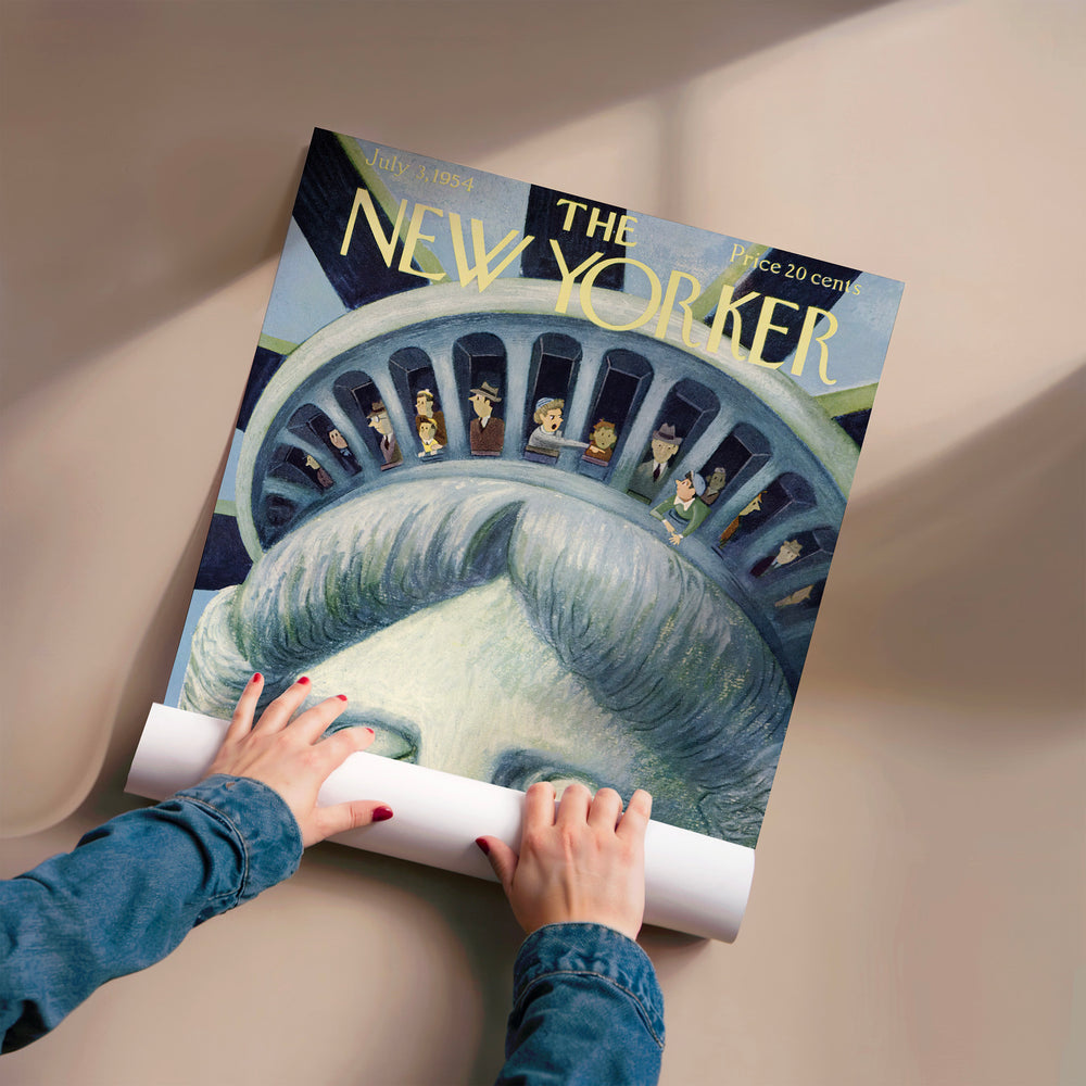 L'impression présentée en poster, sans encadrement, sur un mur neutre.