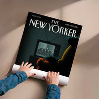 L'impression présentée en poster, sans encadrement, sur un mur neutre.