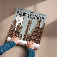 L'impression présentée en poster, sans encadrement, sur un mur neutre.