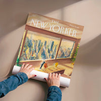 L'impression présentée en poster, sans encadrement, sur un mur neutre.