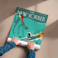 L'impression présentée en poster, sans encadrement, sur un mur neutre.