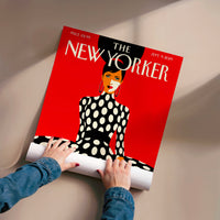 L'impression présentée en poster, sans encadrement, sur un mur neutre.