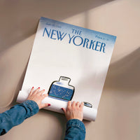 L'impression présentée en poster, sans encadrement, sur un mur neutre.