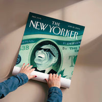 L'impression présentée en poster, sans encadrement, sur un mur neutre.
