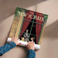 L'impression présentée en poster, sans encadrement, sur un mur neutre.