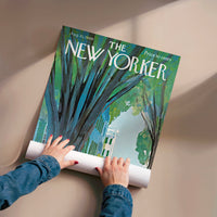 L'impression présentée en poster, sans encadrement, sur un mur neutre.