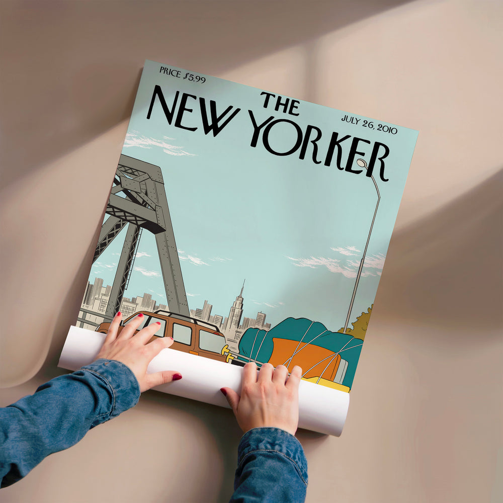 L'impression présentée en poster, sans encadrement, sur un mur neutre.