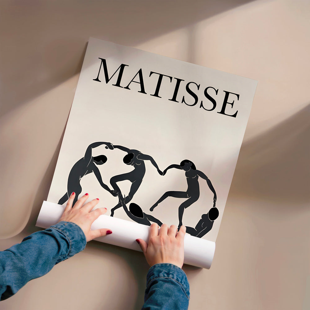 L'impression présentée en poster, sans encadrement, sur un mur neutre.