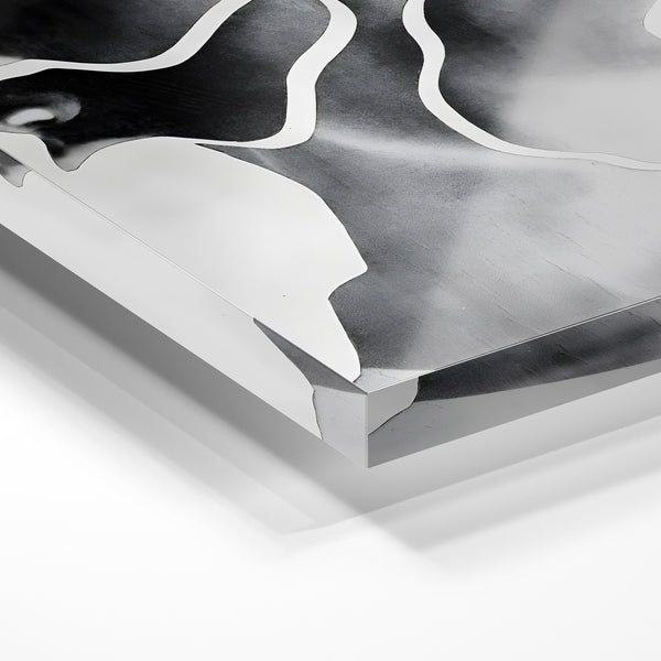 Portrait noir et blanc aux lignes épurées — Verre acrylique