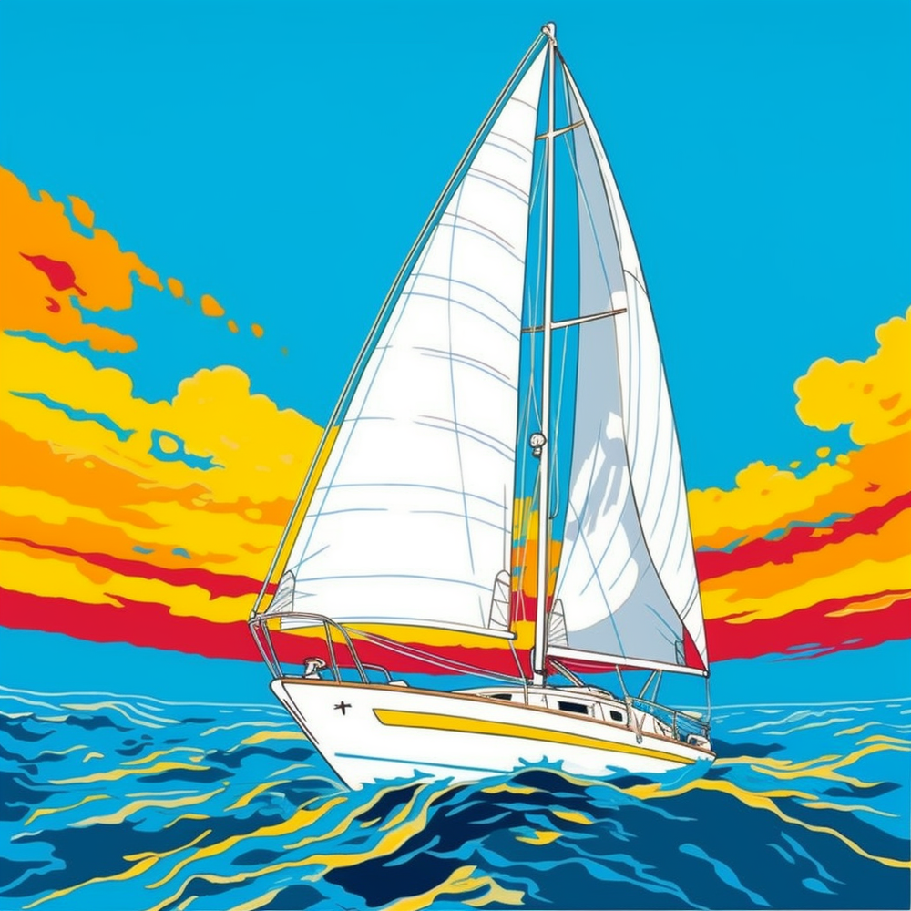 Harbor Serenity Majestic Yacht-Canvas-artwall-Artwall
