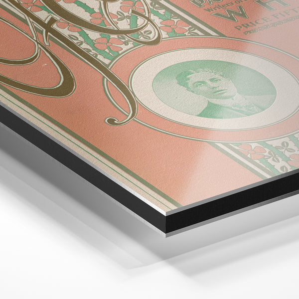 Affiche vintage "O, Dulls" art nouveau rétro — Aluminium Dibond relief 3D