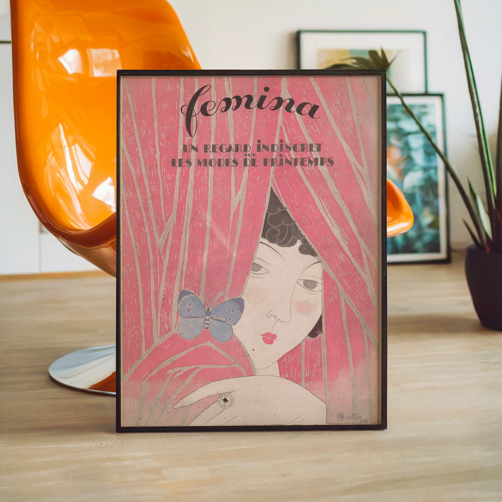 L'impression présentée en poster, sans encadrement, sur un mur neutre.