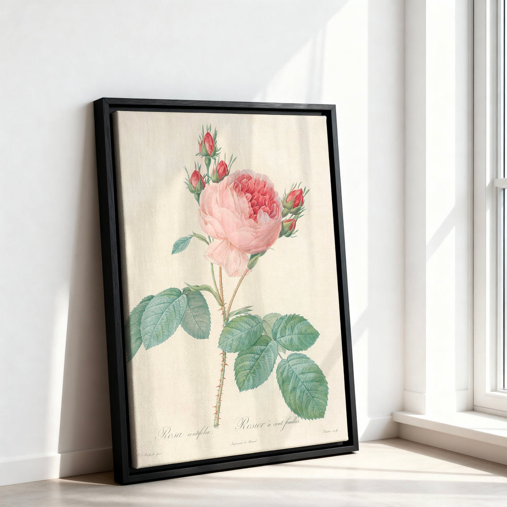 Le tableau accroché en situation dans un intérieur meublé.