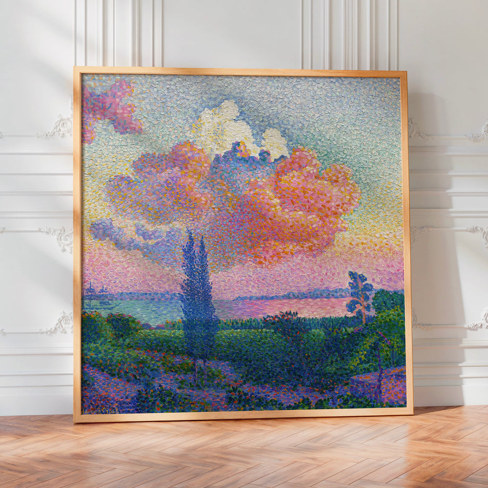 L'impression présentée en poster, sans encadrement, sur un mur neutre.