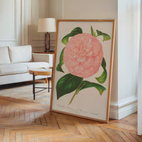 Le tableau accroché en situation dans un intérieur meublé.