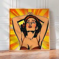 L'impression présentée en poster, sans encadrement, sur un mur neutre.