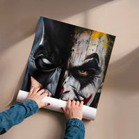 L'impression présentée en poster, sans encadrement, sur un mur neutre.