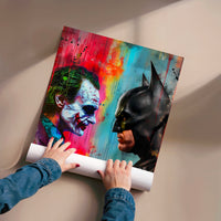 L'impression présentée en poster, sans encadrement, sur un mur neutre.