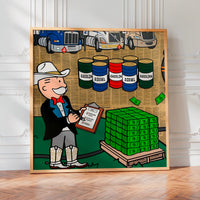 L'impression présentée en poster, sans encadrement, sur un mur neutre.