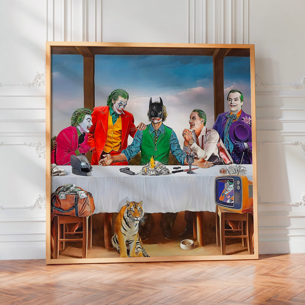 L'impression présentée en poster, sans encadrement, sur un mur neutre.