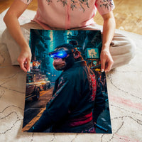 L'impression présentée en poster, sans encadrement, sur un mur neutre.