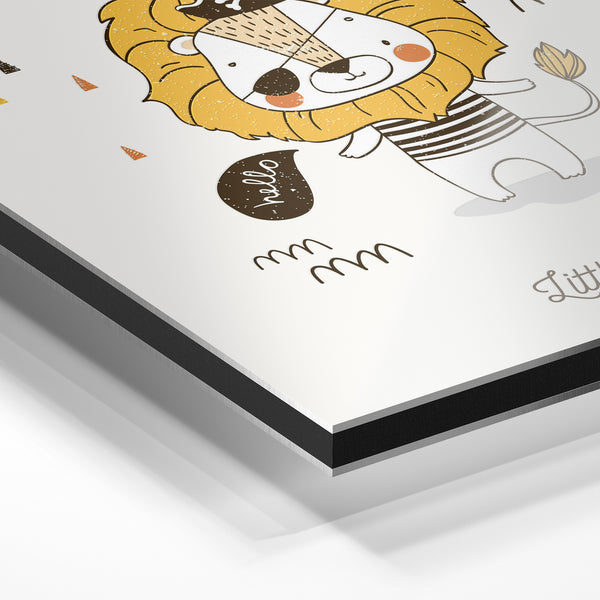Le Petit Pirate Lion - Illustration Jeunesse — Aluminium Dibond relief 3D