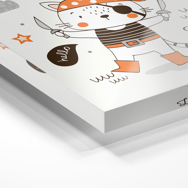 Petit Pirate — illustration enfant ligne art — Verre acrylique