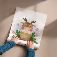 L'impression présentée en poster, sans encadrement, sur un mur neutre.