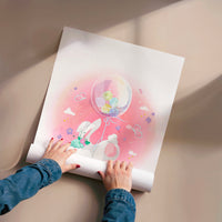 L'impression présentée en poster, sans encadrement, sur un mur neutre.