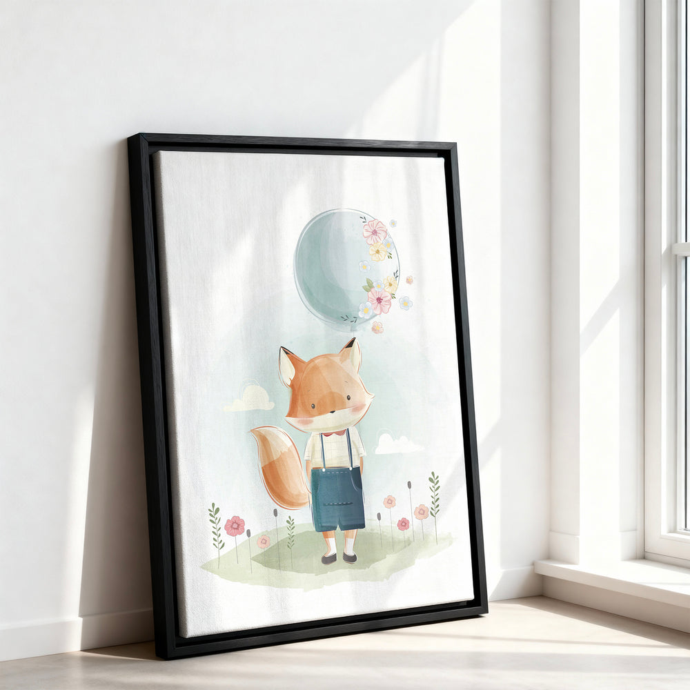 Le tableau accroché en situation dans un intérieur meublé.