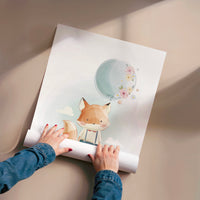L'impression présentée en poster, sans encadrement, sur un mur neutre.
