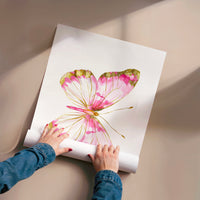 L'impression présentée en poster, sans encadrement, sur un mur neutre.