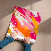 L'impression présentée en poster, sans encadrement, sur un mur neutre.