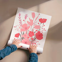 L'impression présentée en poster, sans encadrement, sur un mur neutre.