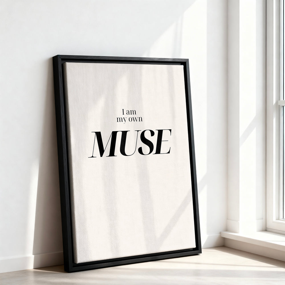 Le tableau accroché en situation dans un intérieur meublé.