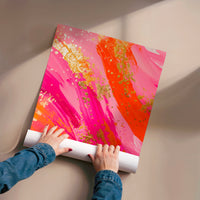 L'impression présentée en poster, sans encadrement, sur un mur neutre.