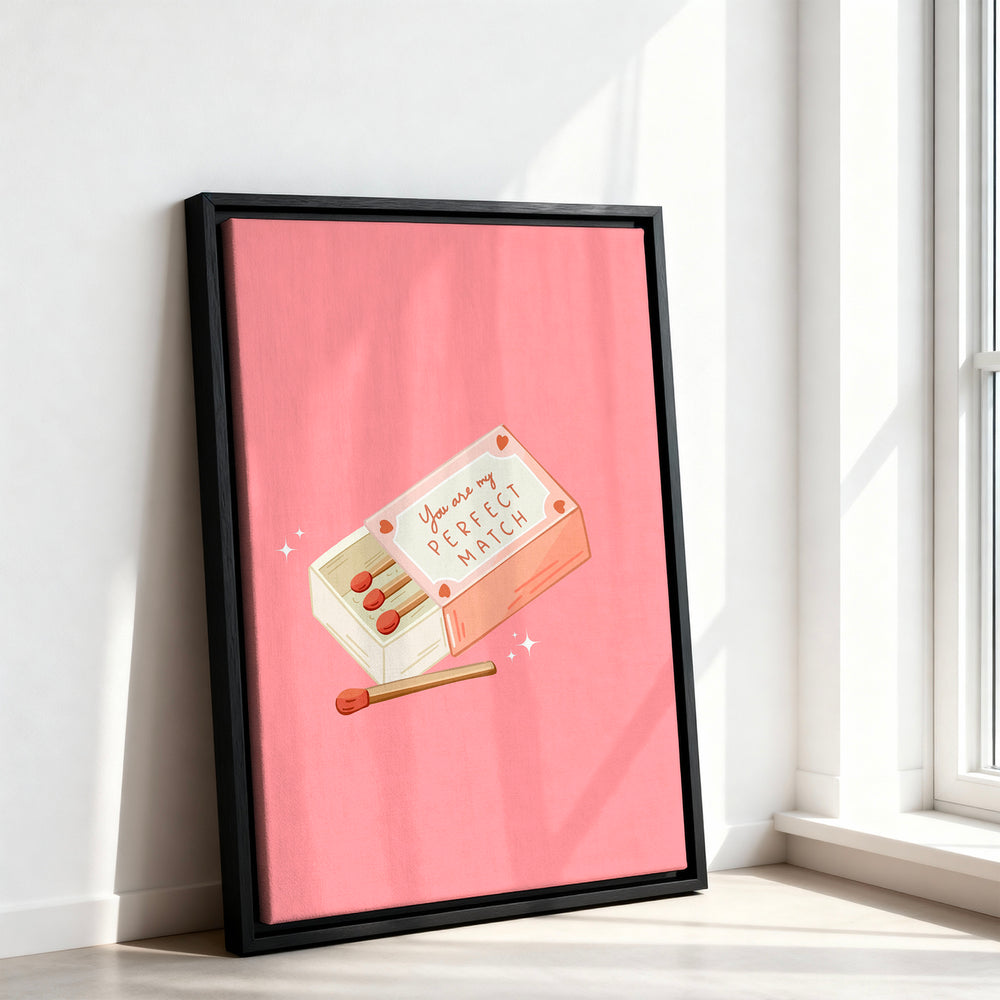 Le tableau accroché en situation dans un intérieur meublé.