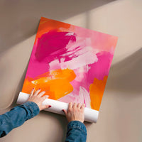 L'impression présentée en poster, sans encadrement, sur un mur neutre.