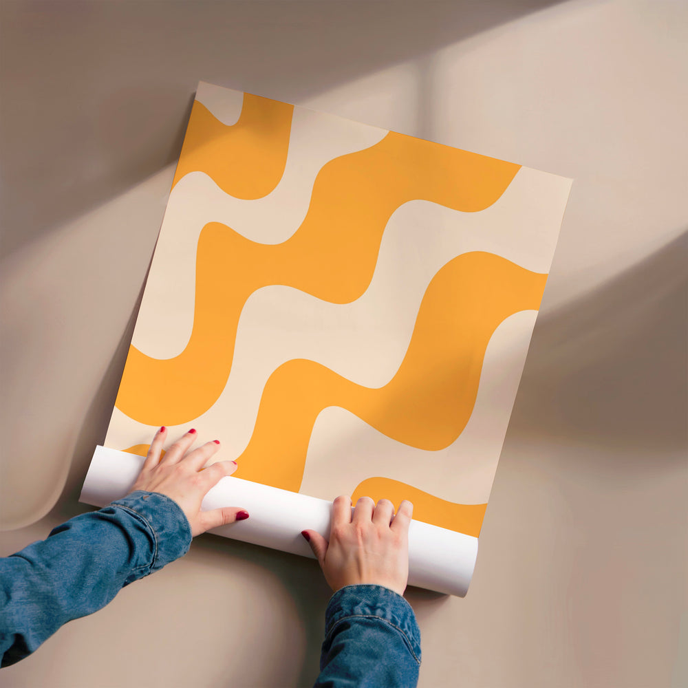 L'impression présentée en poster, sans encadrement, sur un mur neutre.
