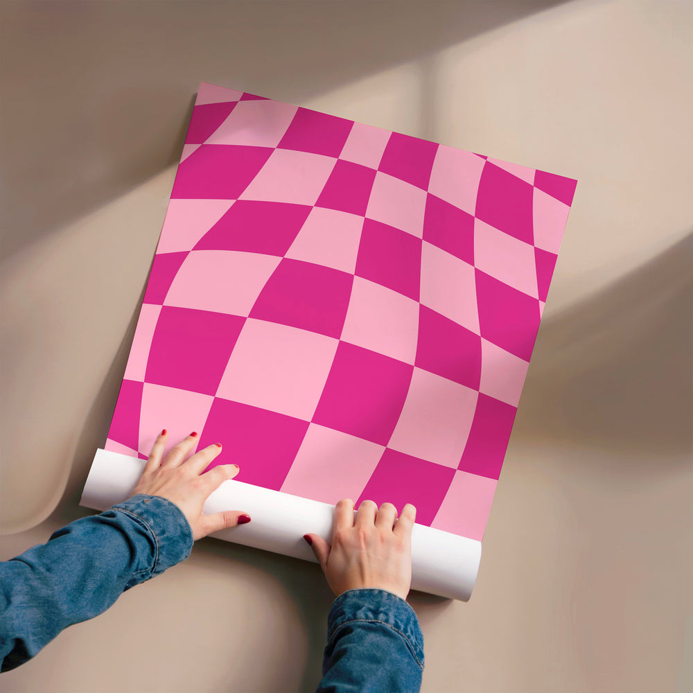 L'impression présentée en poster, sans encadrement, sur un mur neutre.